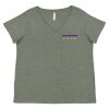 Curvy Collection Women's Fine Jersey V-Neck Tee Thumbnail