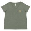 Curvy Collection Women's Fine Jersey V-Neck Tee Thumbnail