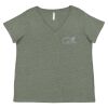 Curvy Collection Women's Fine Jersey V-Neck Tee Thumbnail