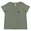 Curvy Collection Women's Fine Jersey V-Neck Tee Thumbnail