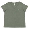 Curvy Collection Women's Fine Jersey V-Neck Tee Thumbnail