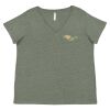 Curvy Collection Women's Fine Jersey V-Neck Tee Thumbnail