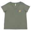 Curvy Collection Women's Fine Jersey V-Neck Tee Thumbnail