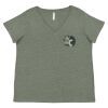 Curvy Collection Women's Fine Jersey V-Neck Tee Thumbnail