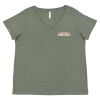 Curvy Collection Women's Fine Jersey V-Neck Tee Thumbnail