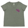 Curvy Collection Women's Fine Jersey V-Neck Tee Thumbnail