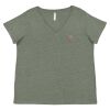 Curvy Collection Women's Fine Jersey V-Neck Tee Thumbnail