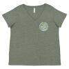 Curvy Collection Women's Fine Jersey V-Neck Tee Thumbnail