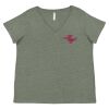 Curvy Collection Women's Fine Jersey V-Neck Tee Thumbnail