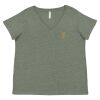 Curvy Collection Women's Fine Jersey V-Neck Tee Thumbnail