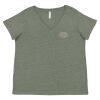Curvy Collection Women's Fine Jersey V-Neck Tee Thumbnail