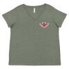 Curvy Collection Women's Fine Jersey V-Neck Tee Thumbnail