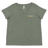 Curvy Collection Women's Fine Jersey V-Neck Tee Thumbnail