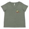Curvy Collection Women's Fine Jersey V-Neck Tee Thumbnail