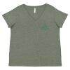 Curvy Collection Women's Fine Jersey V-Neck Tee Thumbnail