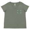 Curvy Collection Women's Fine Jersey V-Neck Tee Thumbnail