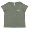 Curvy Collection Women's Fine Jersey V-Neck Tee Thumbnail
