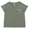 Curvy Collection Women's Fine Jersey V-Neck Tee Thumbnail