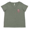 Curvy Collection Women's Fine Jersey V-Neck Tee Thumbnail