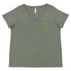 Curvy Collection Women's Fine Jersey V-Neck Tee Thumbnail