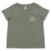 Curvy Collection Women's Fine Jersey V-Neck Tee Thumbnail