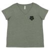 Curvy Collection Women's Fine Jersey V-Neck Tee Thumbnail