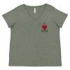 Curvy Collection Women's Fine Jersey V-Neck Tee Thumbnail