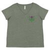 Curvy Collection Women's Fine Jersey V-Neck Tee Thumbnail