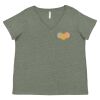 Curvy Collection Women's Fine Jersey V-Neck Tee Thumbnail