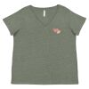 Curvy Collection Women's Fine Jersey V-Neck Tee Thumbnail