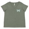 Curvy Collection Women's Fine Jersey V-Neck Tee Thumbnail