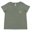 Curvy Collection Women's Fine Jersey V-Neck Tee Thumbnail