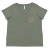 Curvy Collection Women's Fine Jersey V-Neck Tee Thumbnail