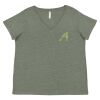 Curvy Collection Women's Fine Jersey V-Neck Tee Thumbnail