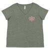 Curvy Collection Women's Fine Jersey V-Neck Tee Thumbnail