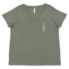 Curvy Collection Women's Fine Jersey V-Neck Tee Thumbnail