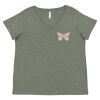 Curvy Collection Women's Fine Jersey V-Neck Tee Thumbnail