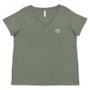Curvy Collection Women's Fine Jersey V-Neck Tee Thumbnail