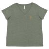 Curvy Collection Women's Fine Jersey V-Neck Tee Thumbnail