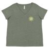 Curvy Collection Women's Fine Jersey V-Neck Tee Thumbnail