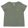 Curvy Collection Women's Fine Jersey V-Neck Tee Thumbnail