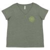 Curvy Collection Women's Fine Jersey V-Neck Tee Thumbnail