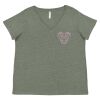 Curvy Collection Women's Fine Jersey V-Neck Tee Thumbnail