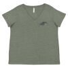 Curvy Collection Women's Fine Jersey V-Neck Tee Thumbnail