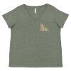 Curvy Collection Women's Fine Jersey V-Neck Tee Thumbnail