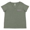 Curvy Collection Women's Fine Jersey V-Neck Tee Thumbnail
