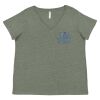 Curvy Collection Women's Fine Jersey V-Neck Tee Thumbnail