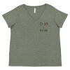 Curvy Collection Women's Fine Jersey V-Neck Tee Thumbnail