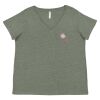 Curvy Collection Women's Fine Jersey V-Neck Tee Thumbnail