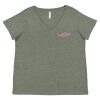 Curvy Collection Women's Fine Jersey V-Neck Tee Thumbnail